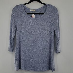 3 For$20 Jella C. Blue Shirt w/ button detsils on the back size S